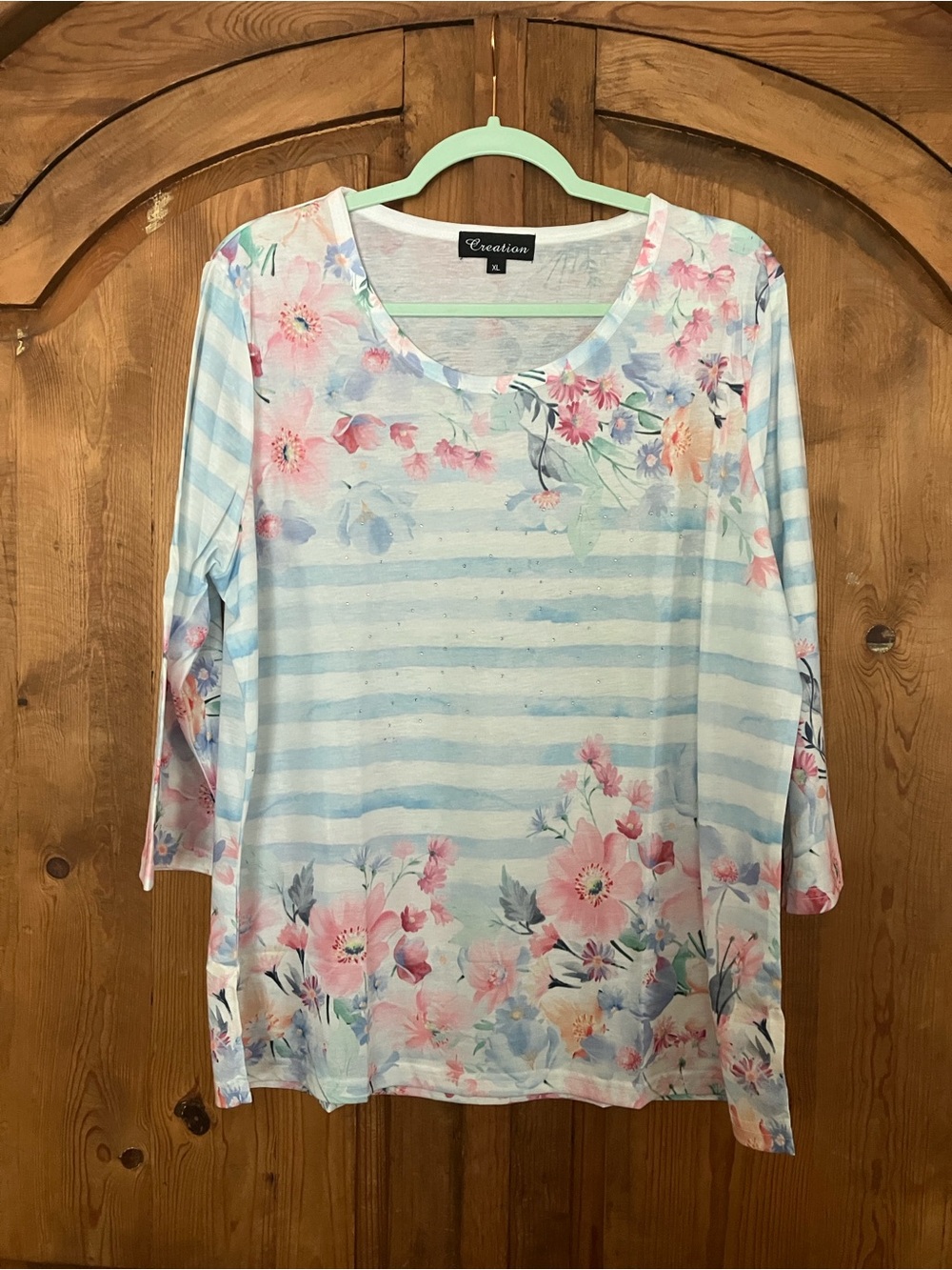 NWT XL Creation Women’s Floral Blouse